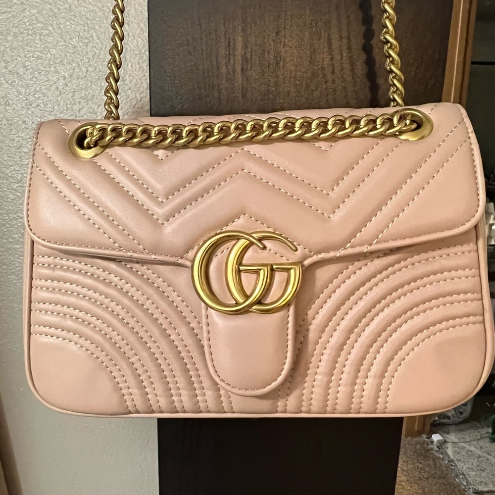 Beautiful inspired GG nude bag. Discounted to sell! Never used